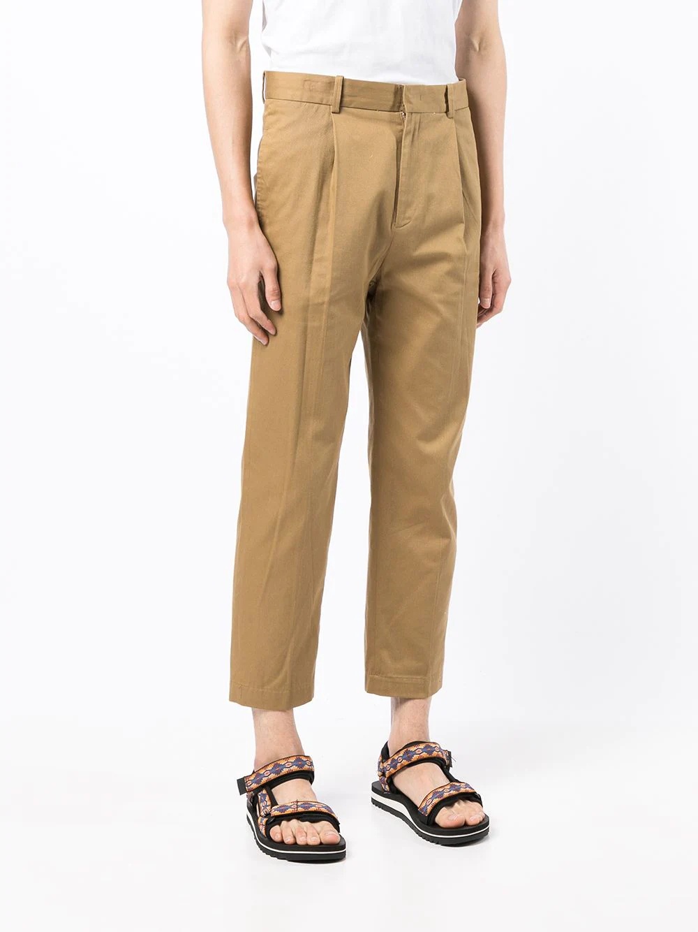 tailored-cut cropped trousers - 3