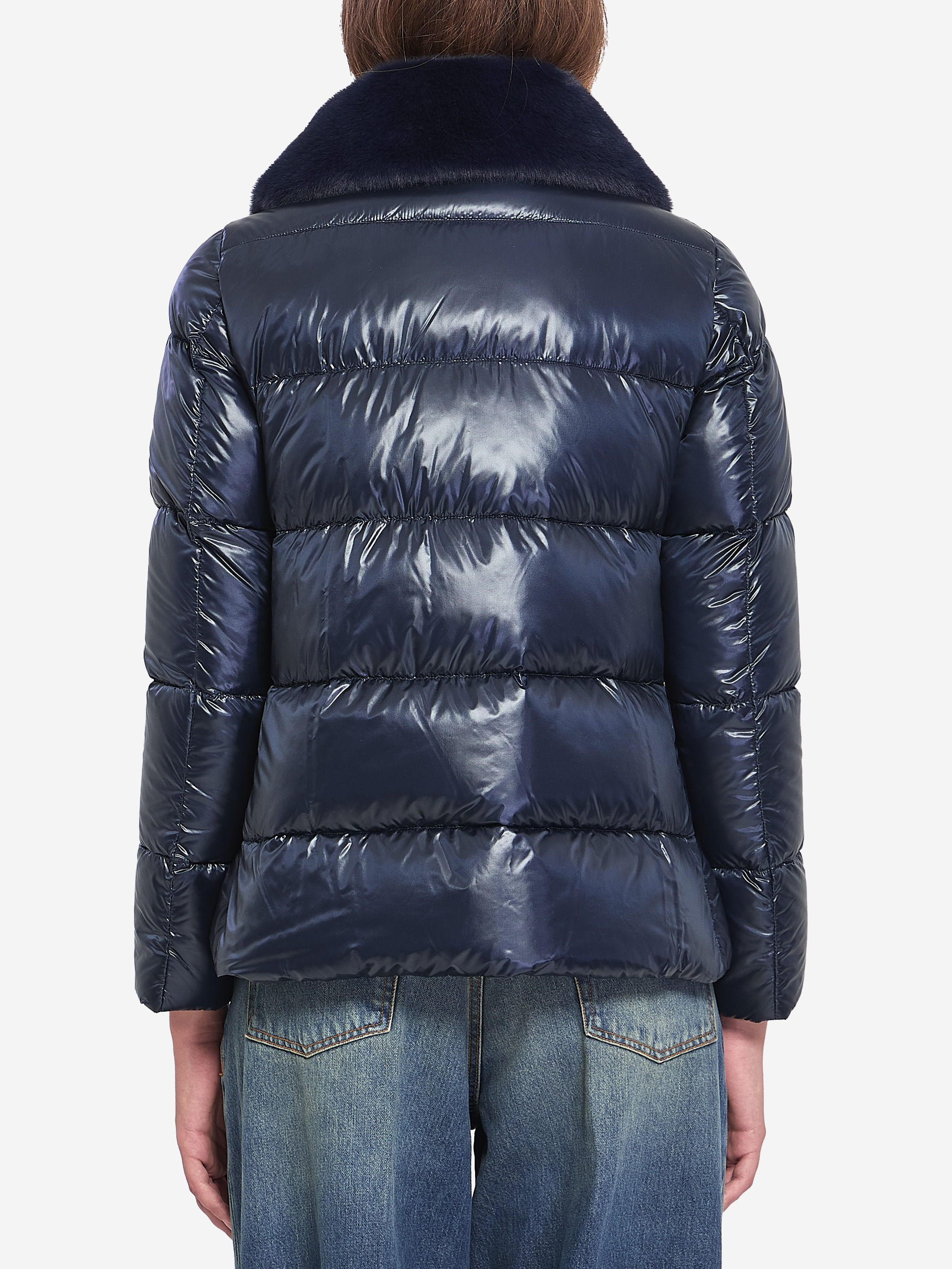 Light puffer with collar fur - 2