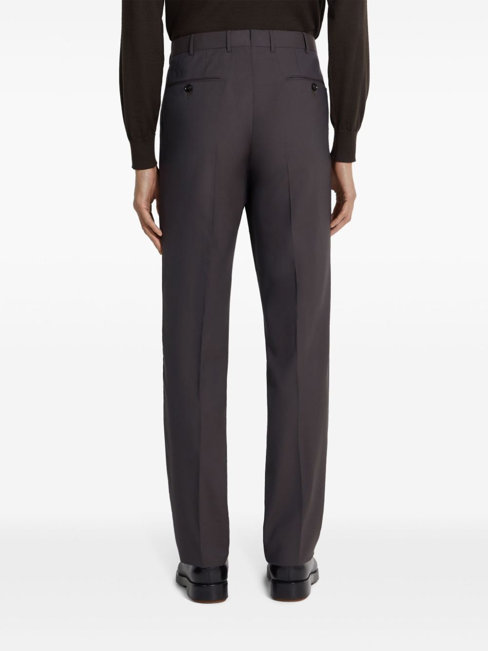High Performance wool straight-leg trousers - 3