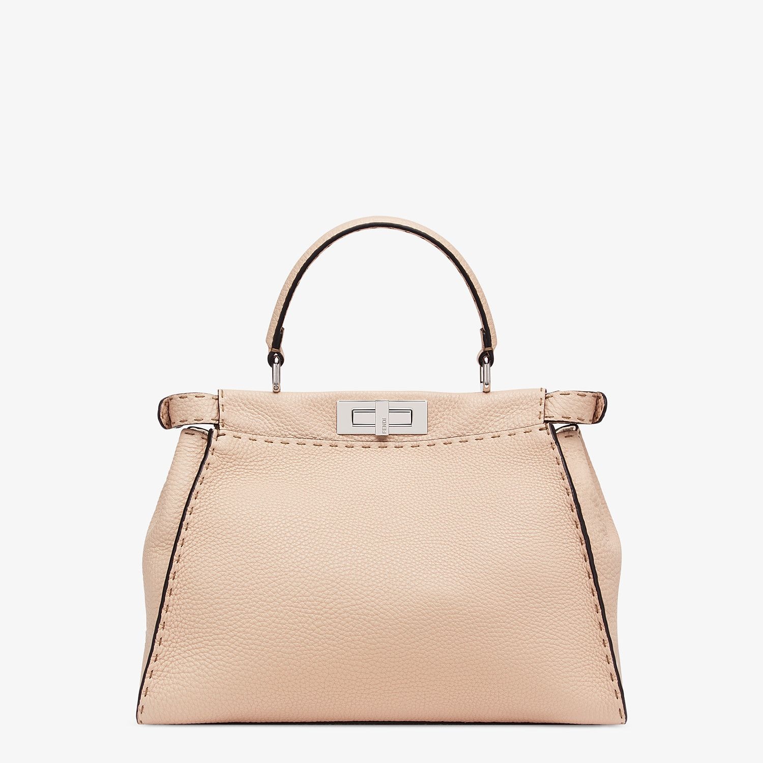 Beige leather bag - 4