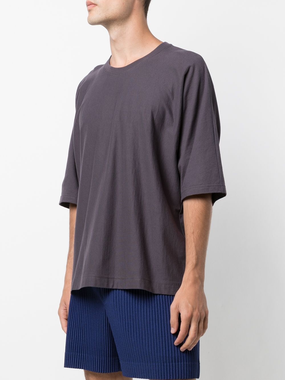 linen-blend oversize T-shirt - 3