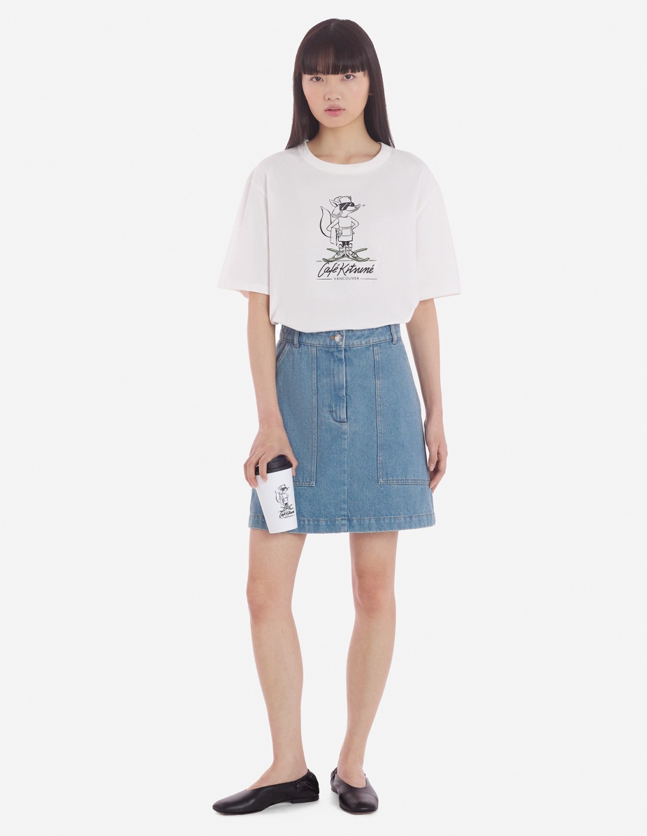CAFE KITSUNE VANCOUVER RELAXED TEE-SHIRT - 3