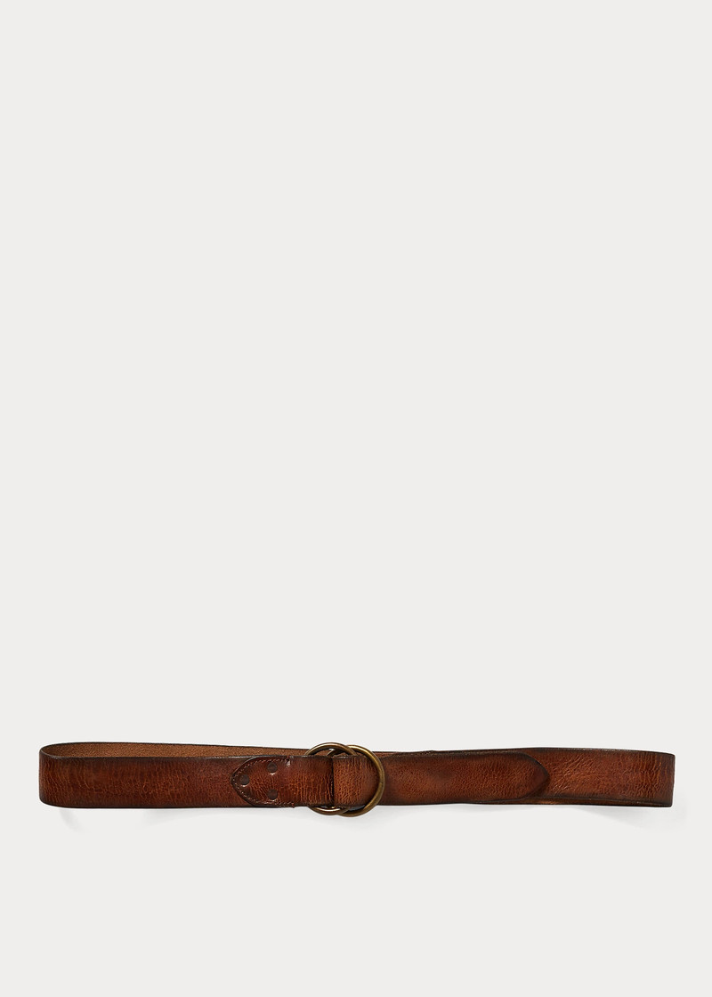 RRL by Ralph Lauren Distressed Leather Belt outlook