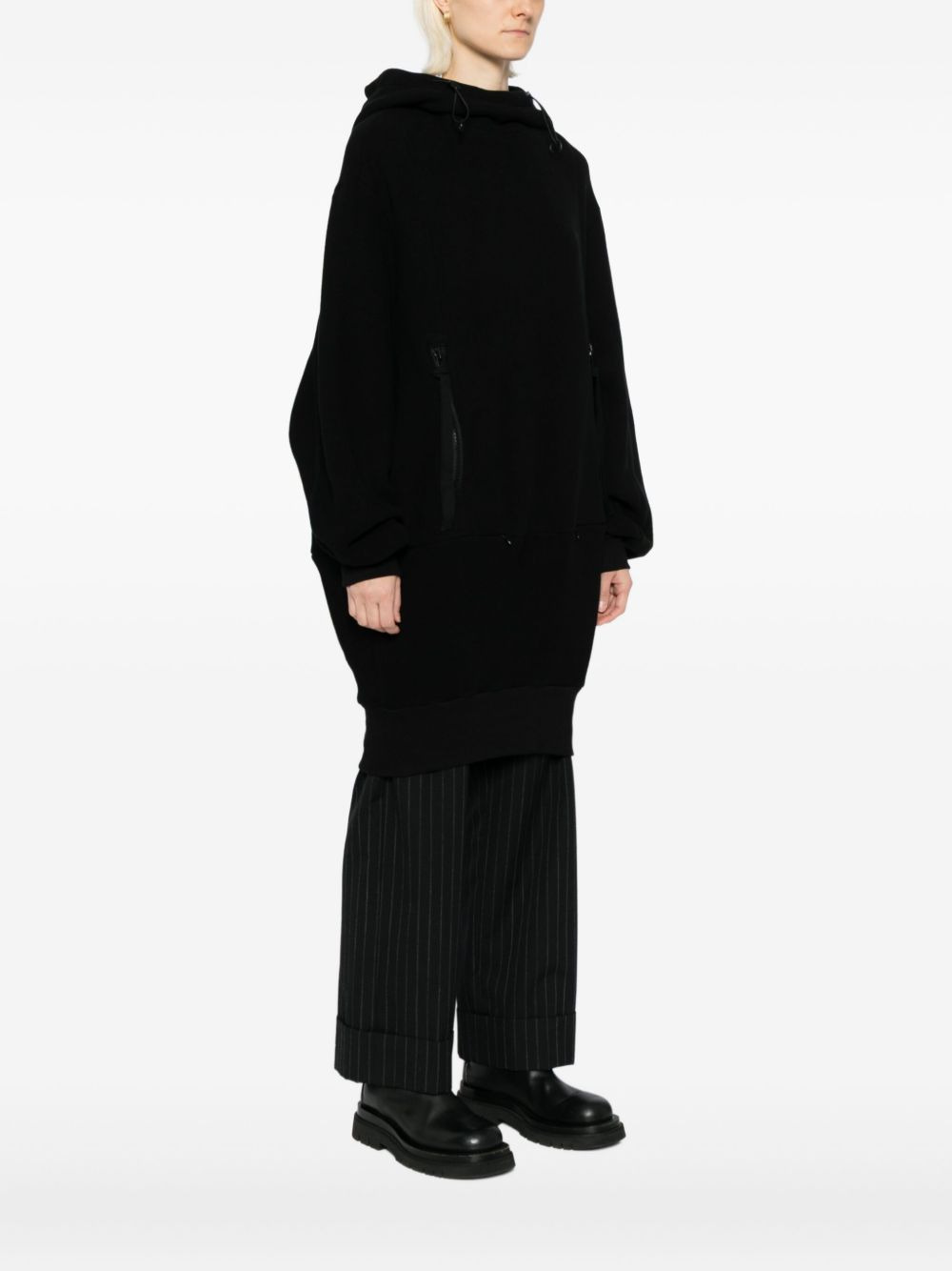 brushed French terry hoodie - 3