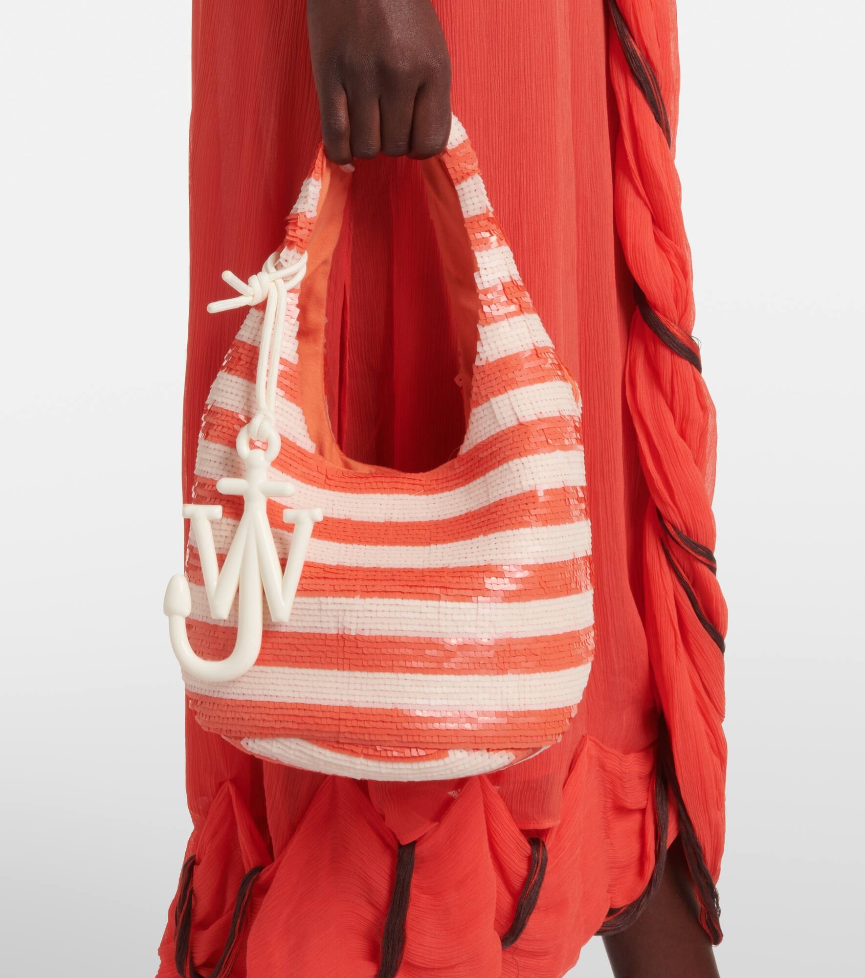 Sequin Jw Anderson Orange Bag JW Anderson Sequin Shoulder Bag On