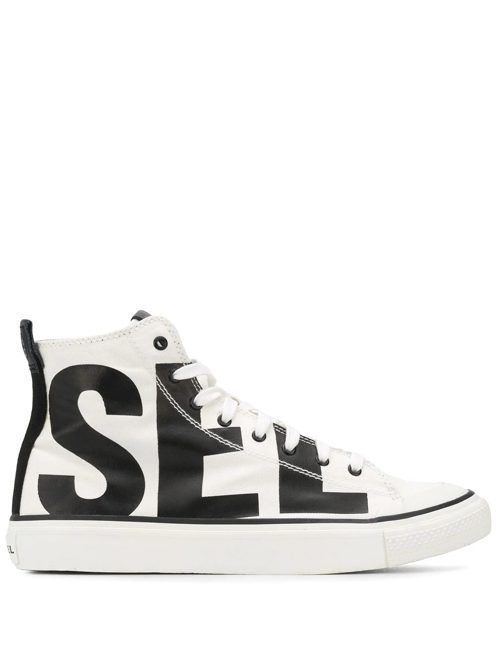 logo print high-top sneakers - 1