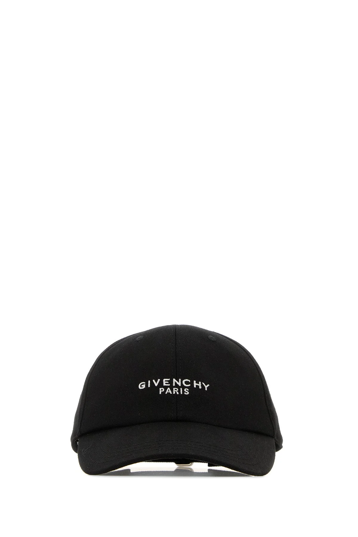 Black cotton blend baseball cap - 1