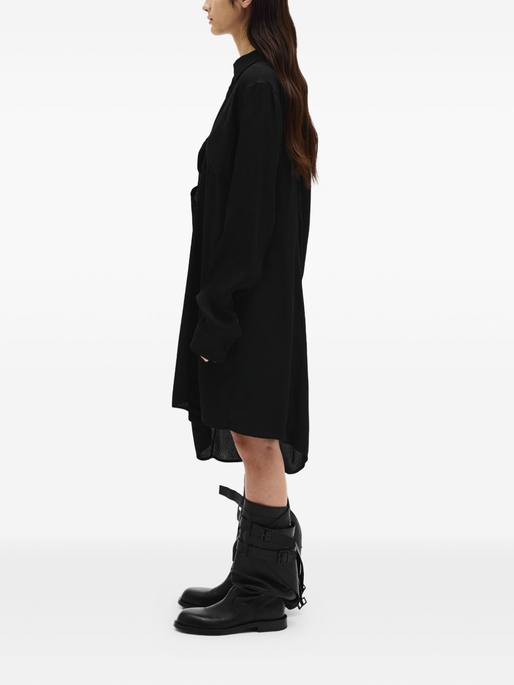 Halina drop-shoulder shirt dress - 3