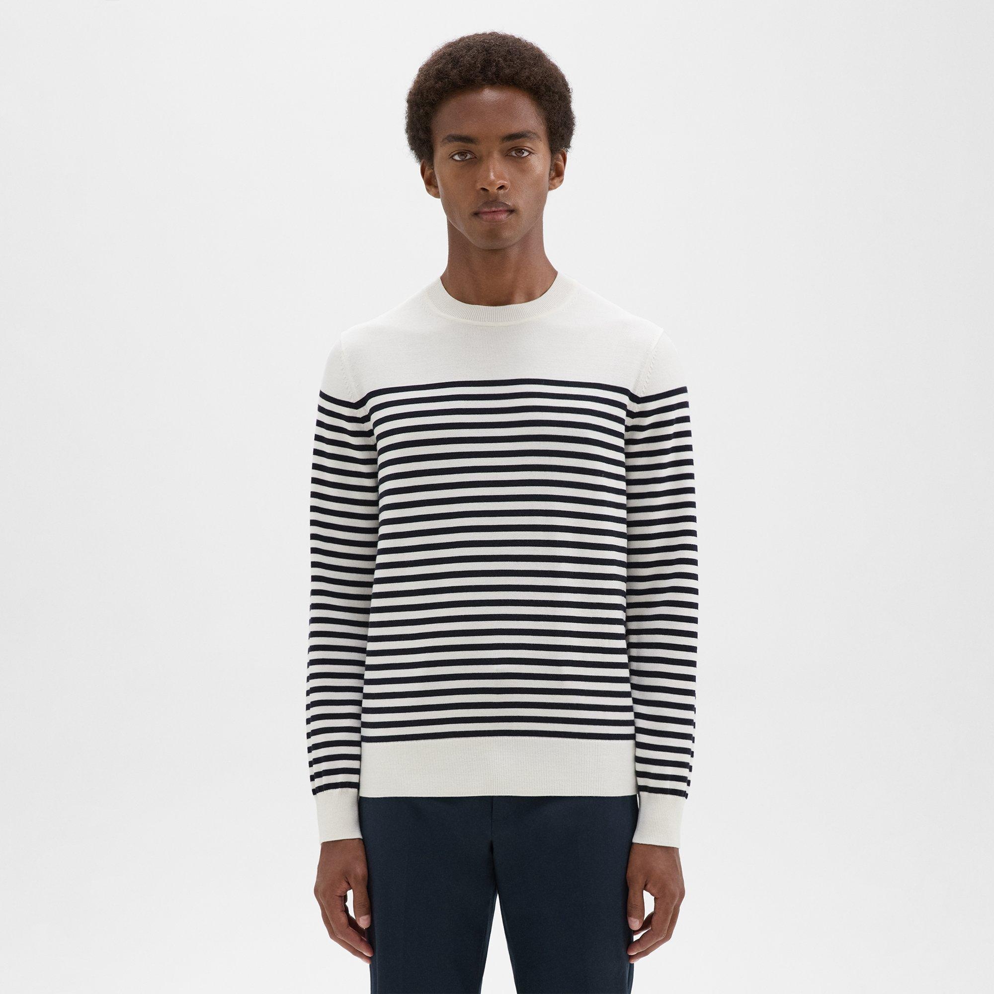 Striped Crewneck Sweater in Merino Wool - 2