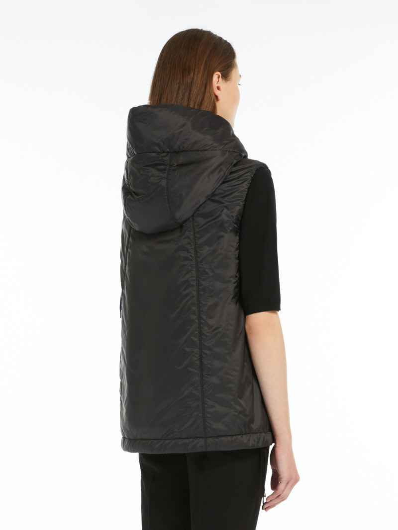 GREENGO Water-repellent canvas hooded gilet 4