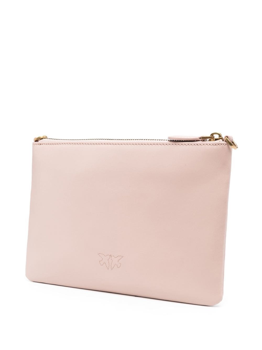 logo-plaque leather satchel bag - 3