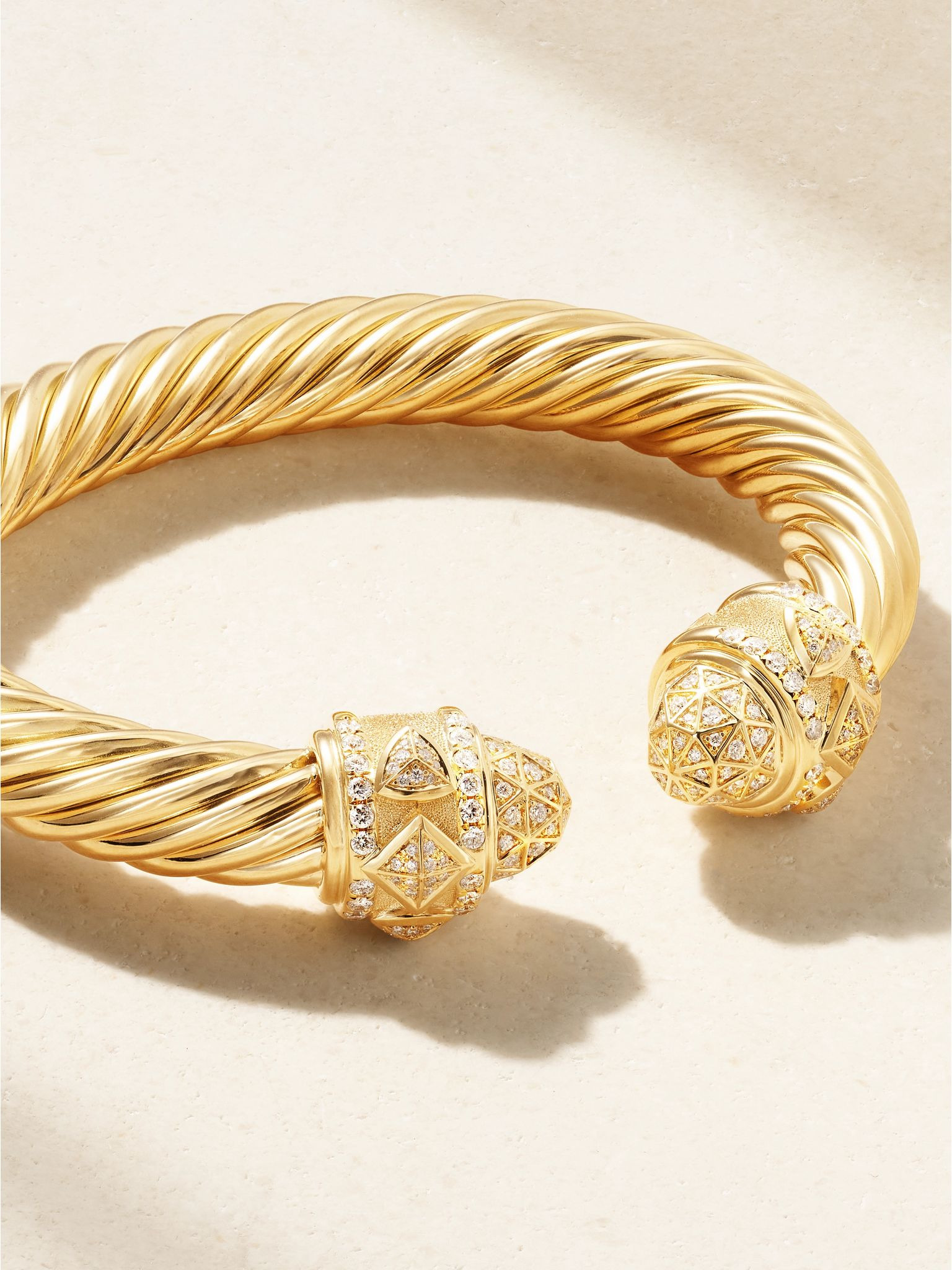 Renaissance 18-karat gold diamond cuff Gold - 3