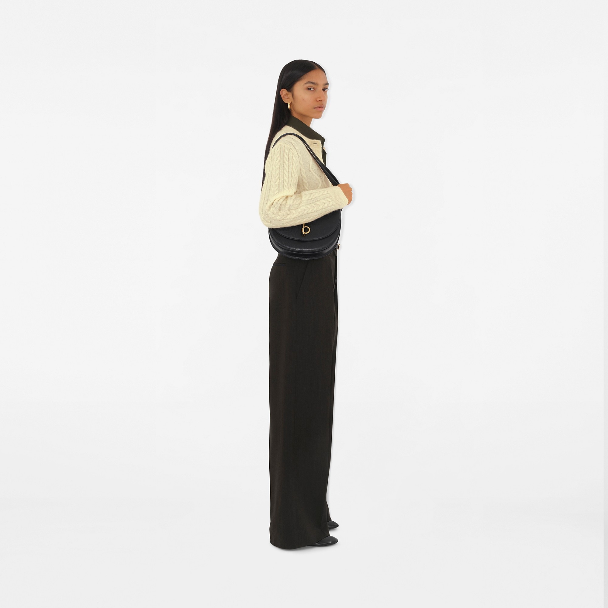 Cropped Aran Wool Blend Cardigan - 3