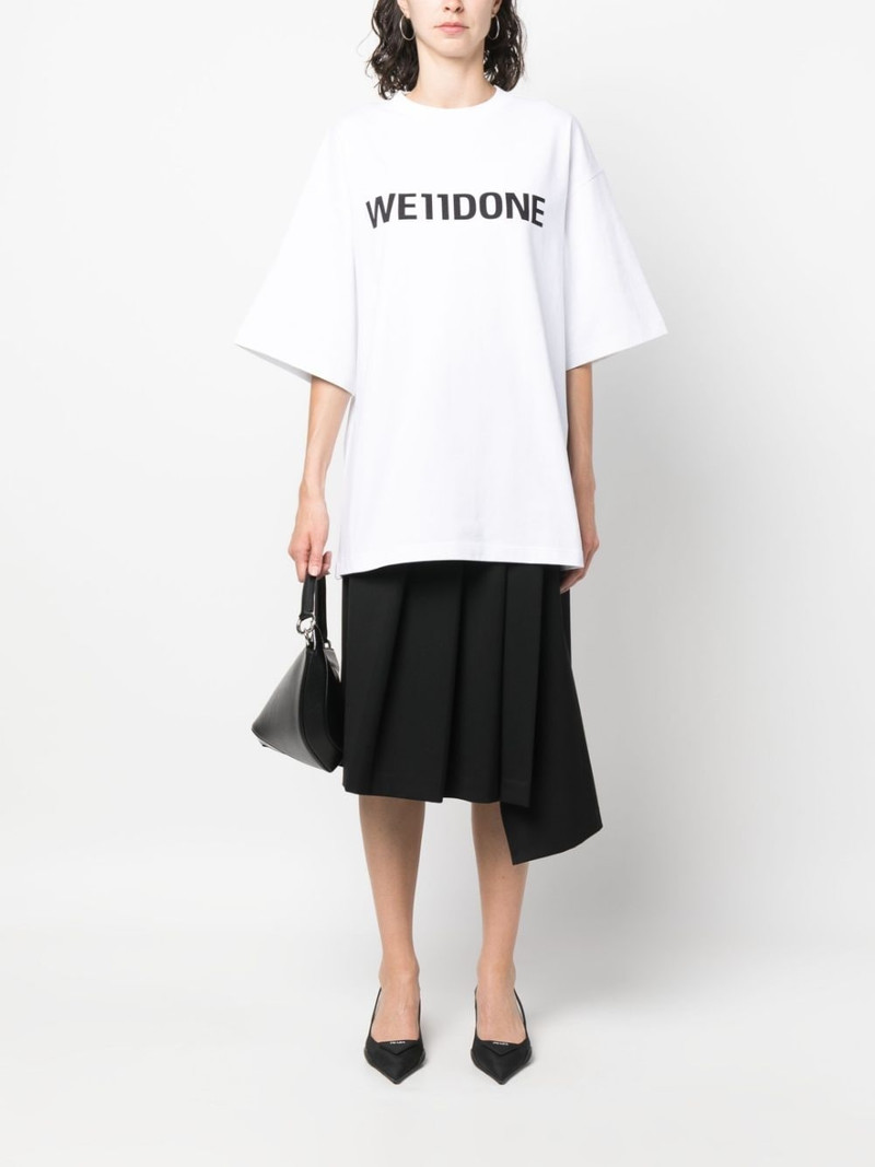 We11done logo-print cotton T-shirt outlook