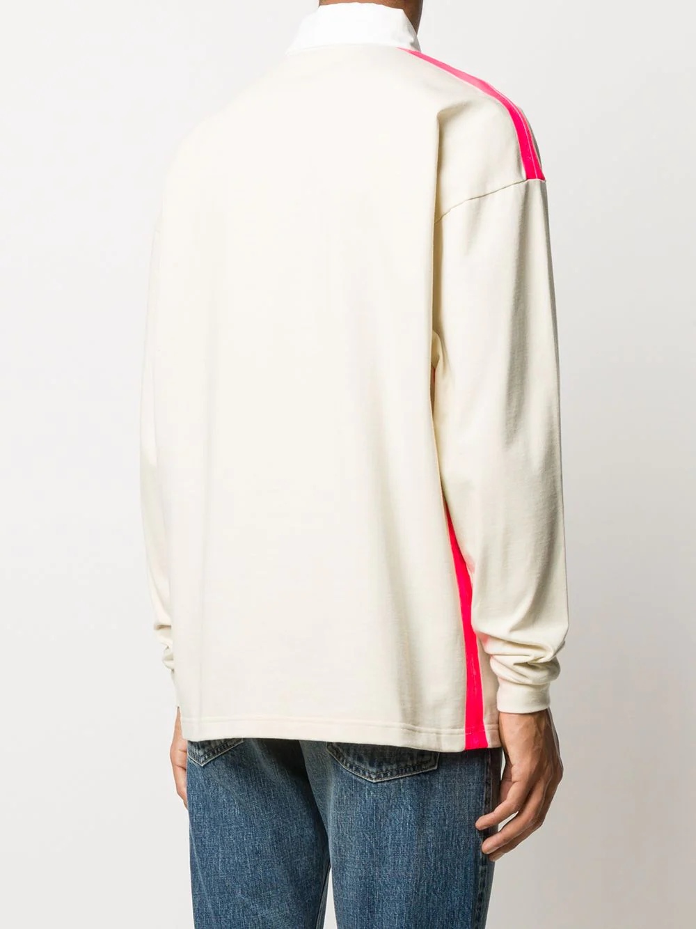 contrast-detail long-sleeve Rugby shirt - 4