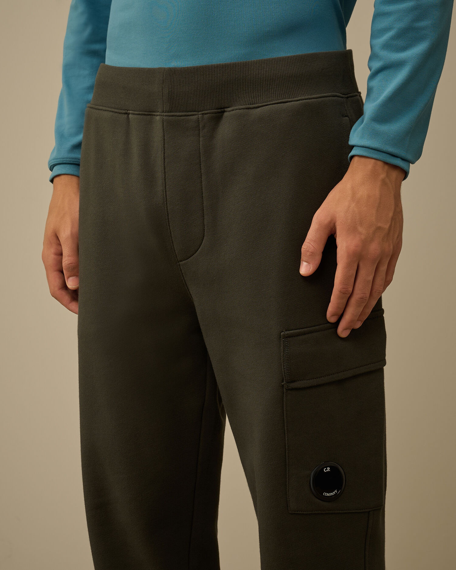 Diagonal Raised Fleece Lens Sweatpants - 5