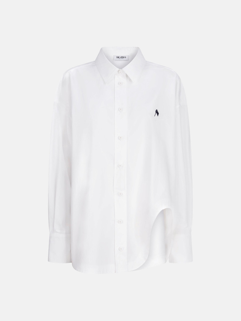 ''DIANA'' WHITE AND NAVY BLUE SHIRT 1