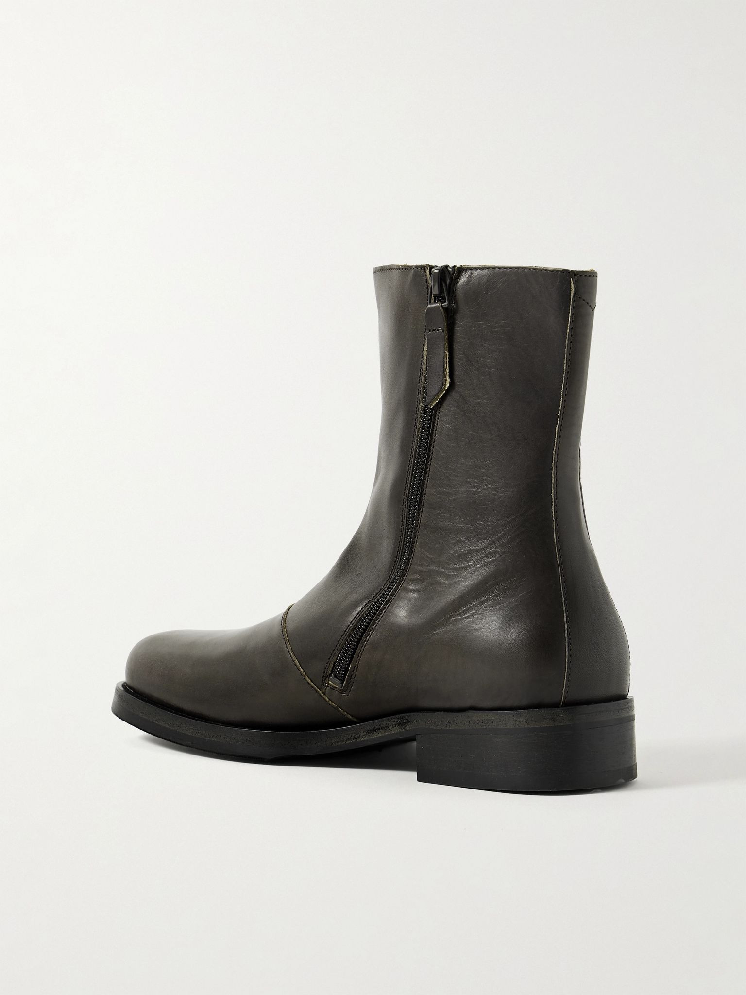 Camion Leather Boots Dark gray - 4
