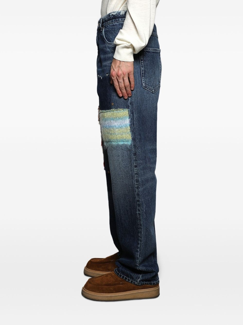 logo-patch jeans - 4