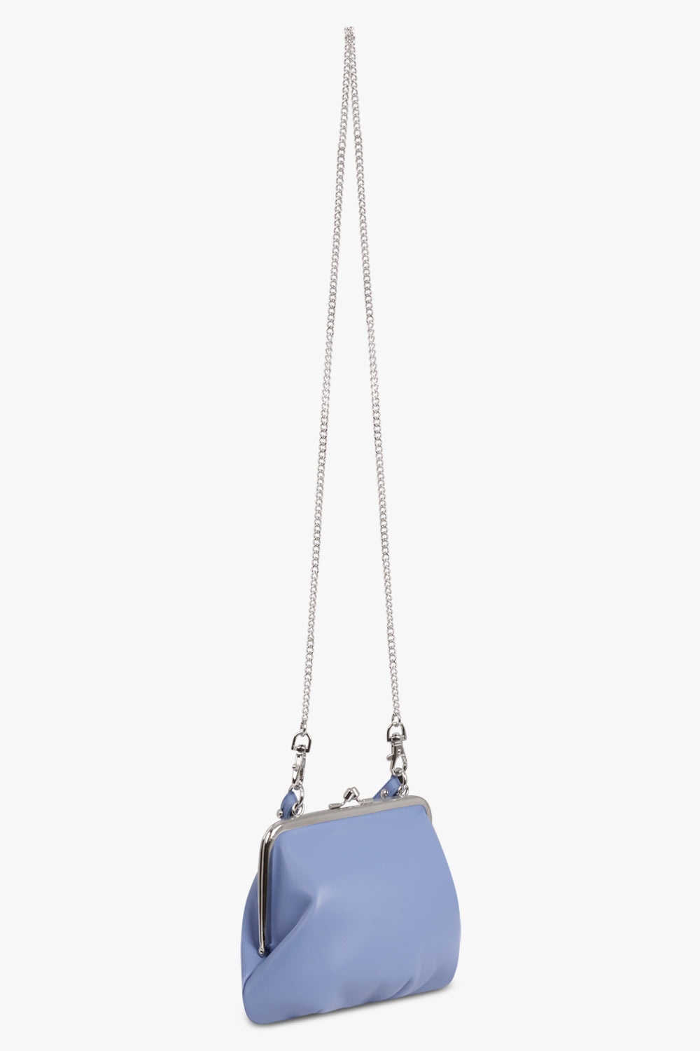 GRANNY FRAME EMBOSSED ORB PURSE | BLUE - 2