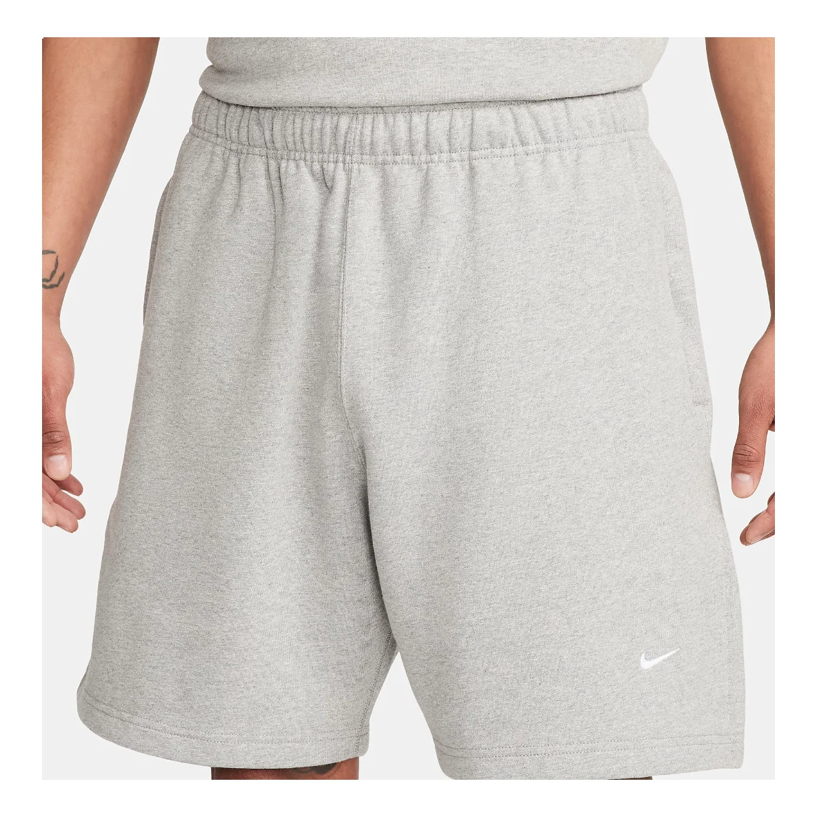 Nike Solo Swoosh Fleece Shorts 'Dark Grey Heather' FN3325-063 - 1