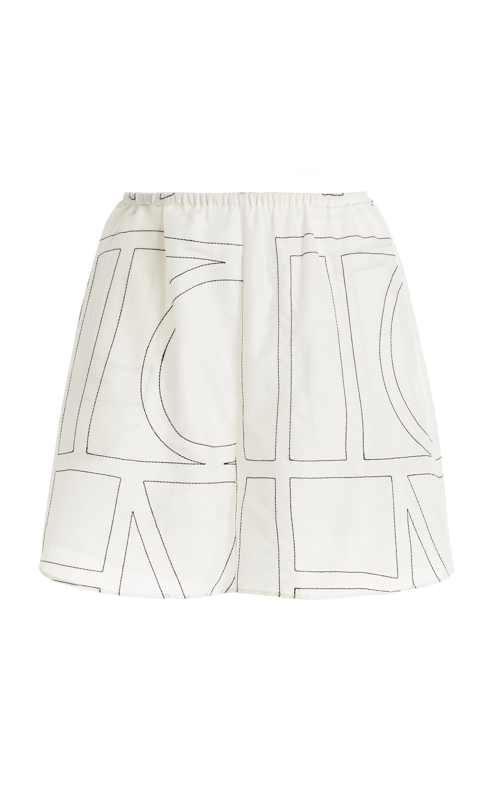 Monogram-Printed Cotton-Blend PJ Shorts black/white - 1