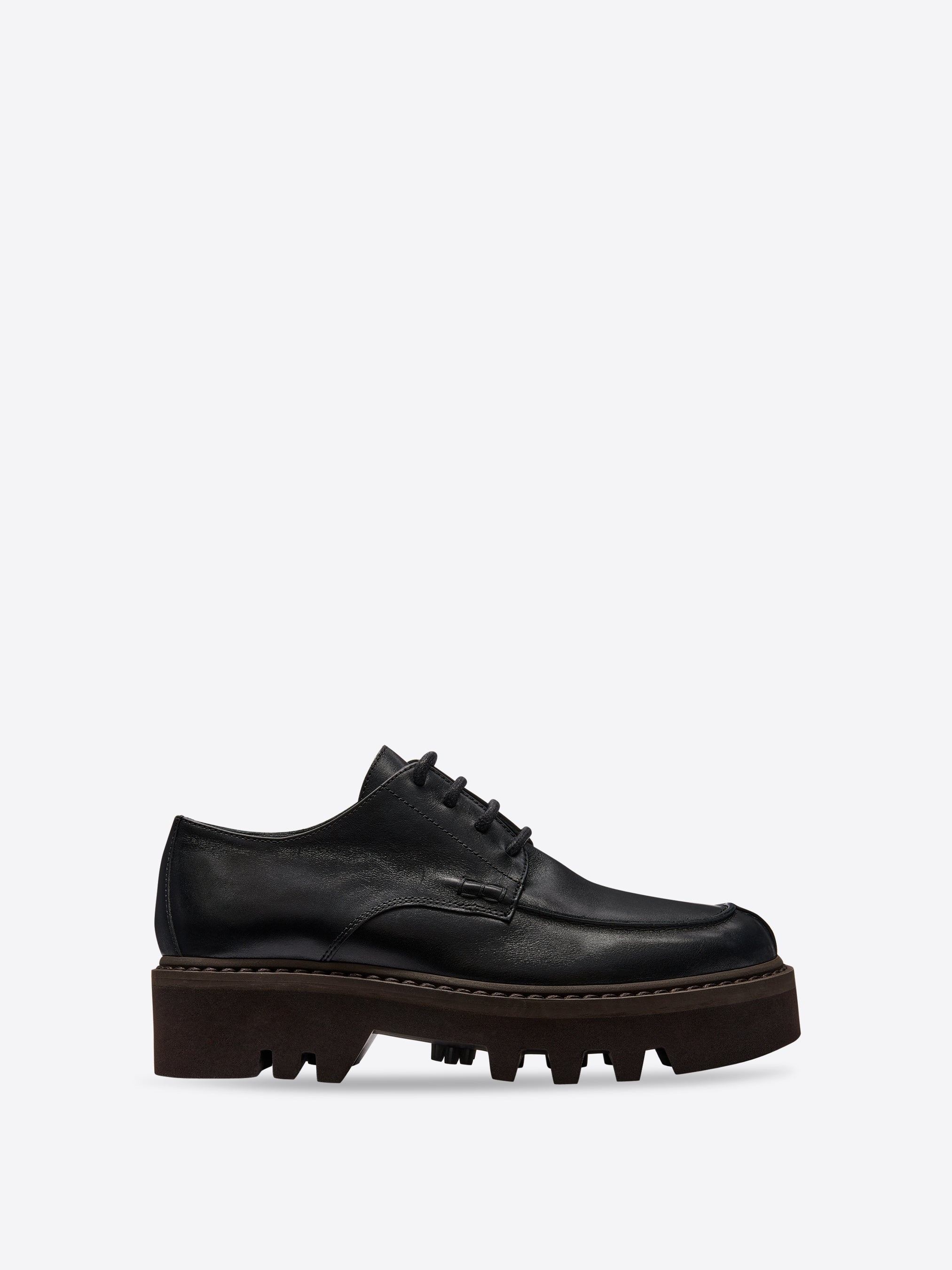 LEATHER DERBY SHOES - 1