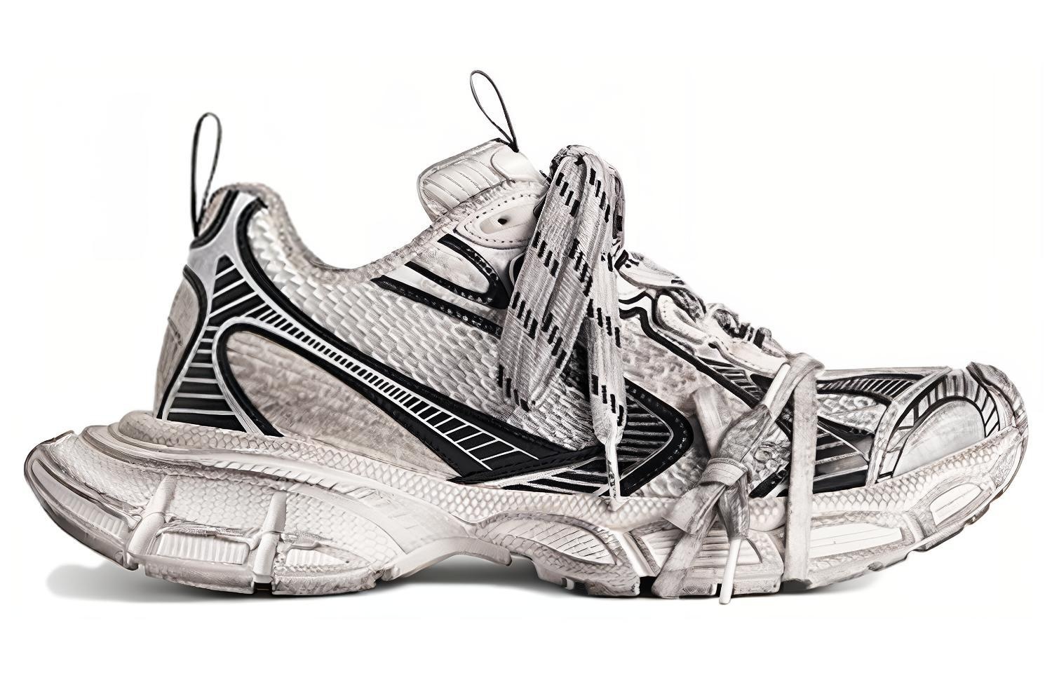 (WMNS) Balenciaga 3XL Sneakers 'White and Black Mesh and Polyurethane' 734731W3XL49710 - 2