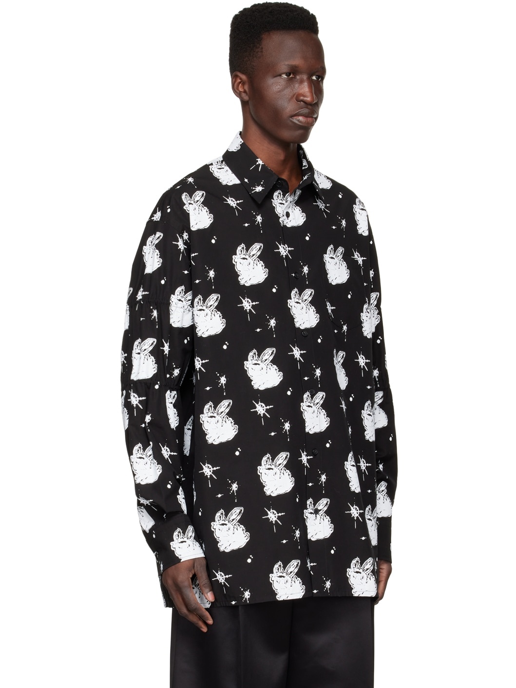 Black Cotton Shirt - 2