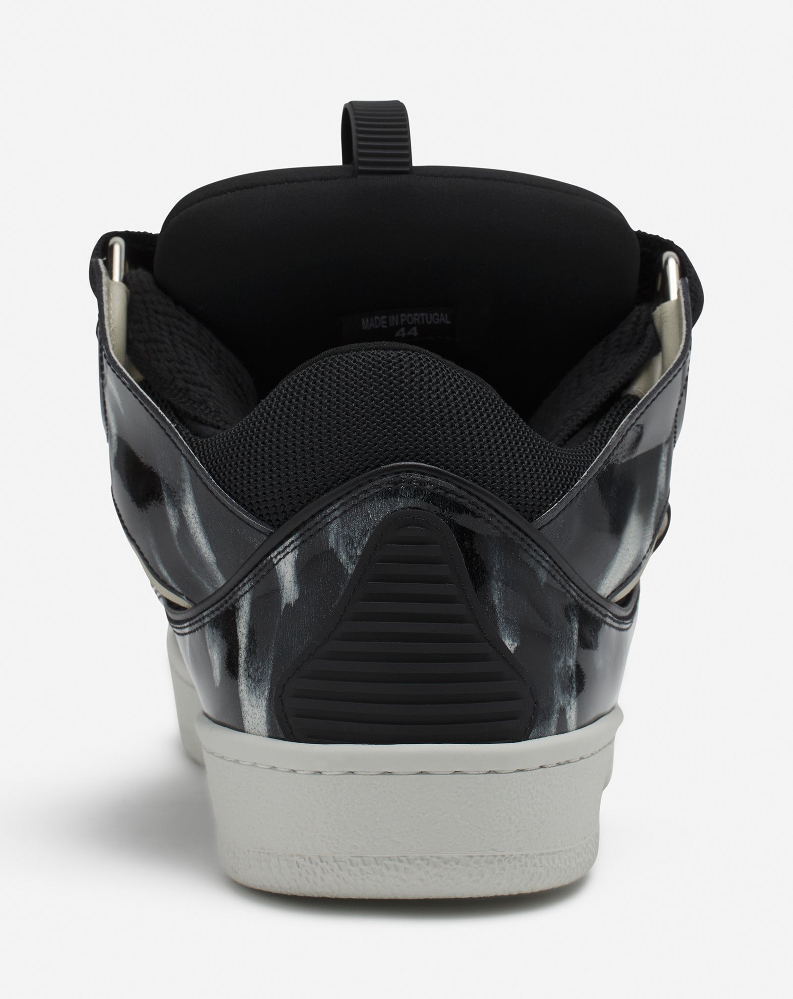 CURB LEATHER SNEAKERS WITH SPARKLES - 3