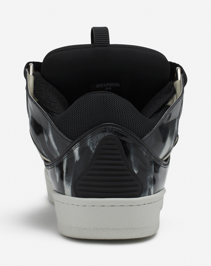 CURB LEATHER SNEAKERS WITH SPARKLES 3