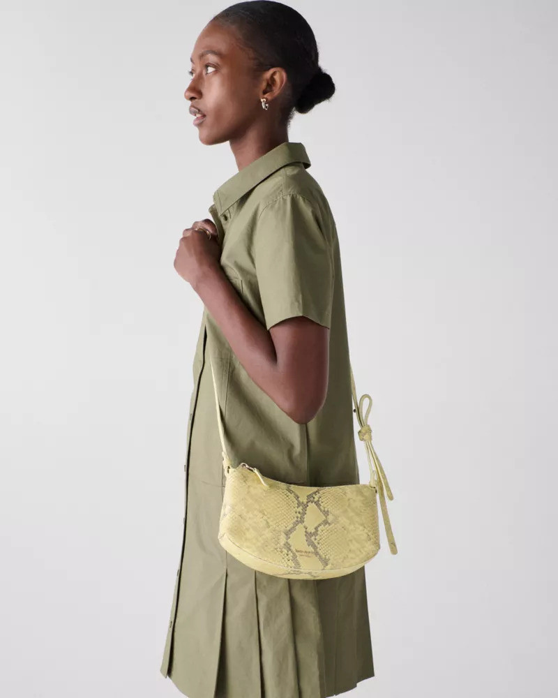 kate spade Loop Snake Embossed Crossbody Bag outlook