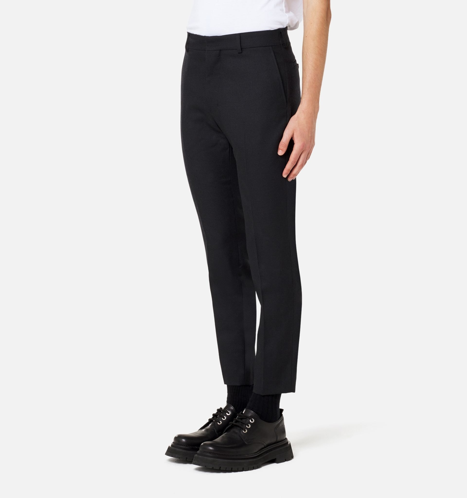 Cigarette Fit Trousers - 3