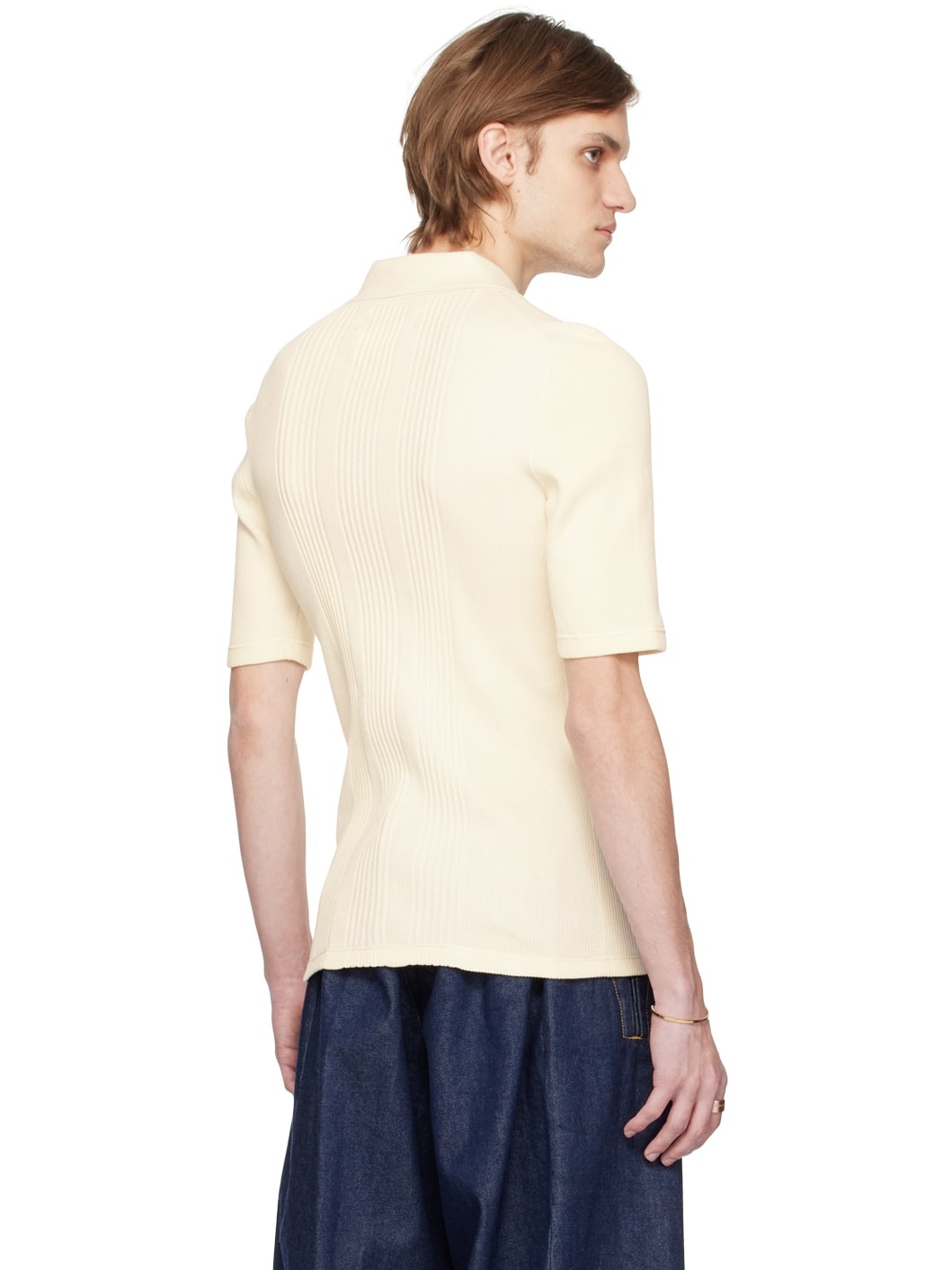 Off-White Three-Button Polo - 3