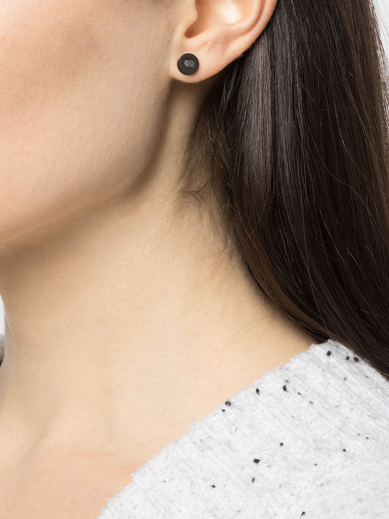 Parts of Four diamond-encrusted single earring outlook