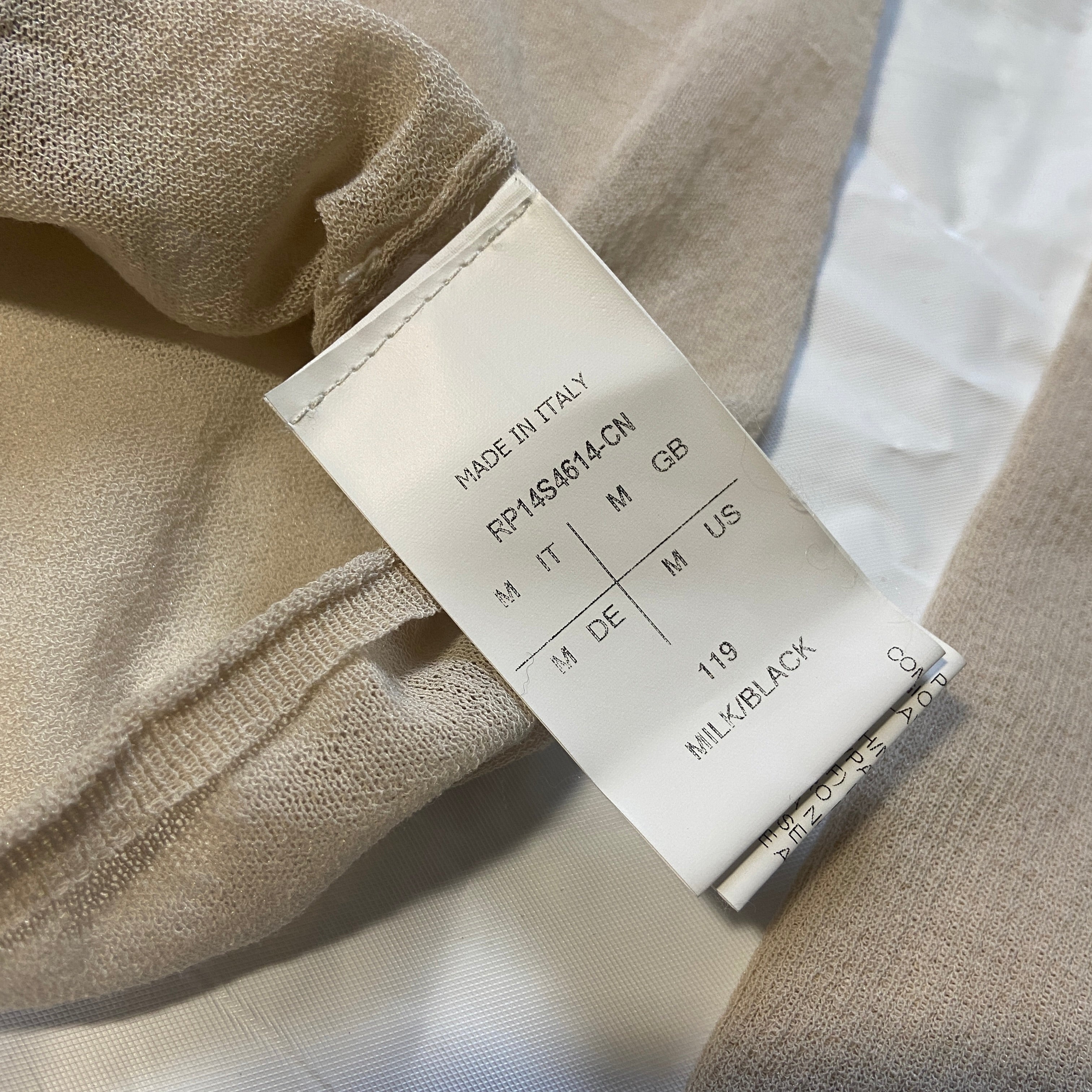 Rick owens ss14 sheer cotton top M - 7