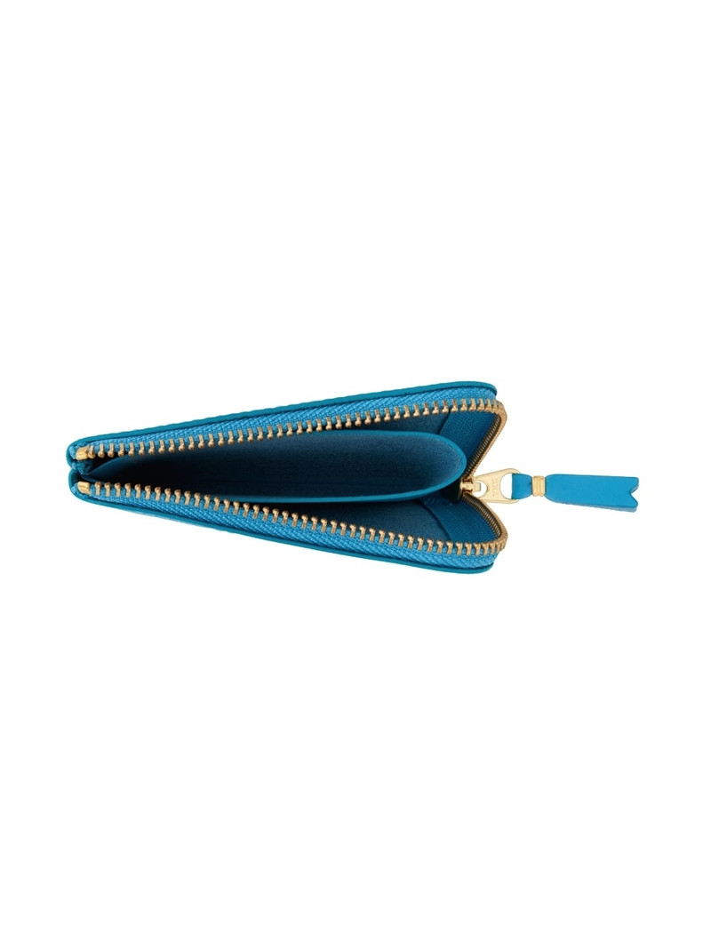 Comme Des Garçons Blue Classic Leather Line Wallet outlook