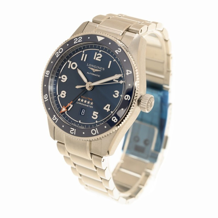 Pre-owned Longines Spirit Zulu Time Automatic Blue Dial Men's Watch L3.812.4.93.6 - 2