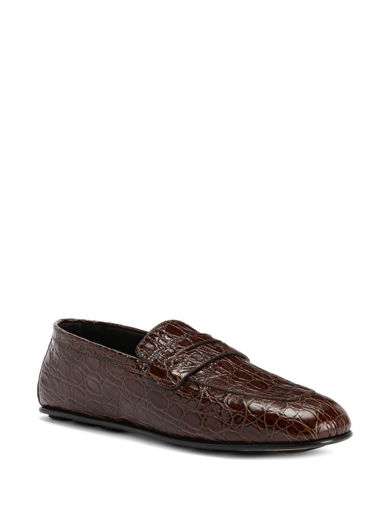 Giuseppe Zanotti crocodile-embossed loafers outlook