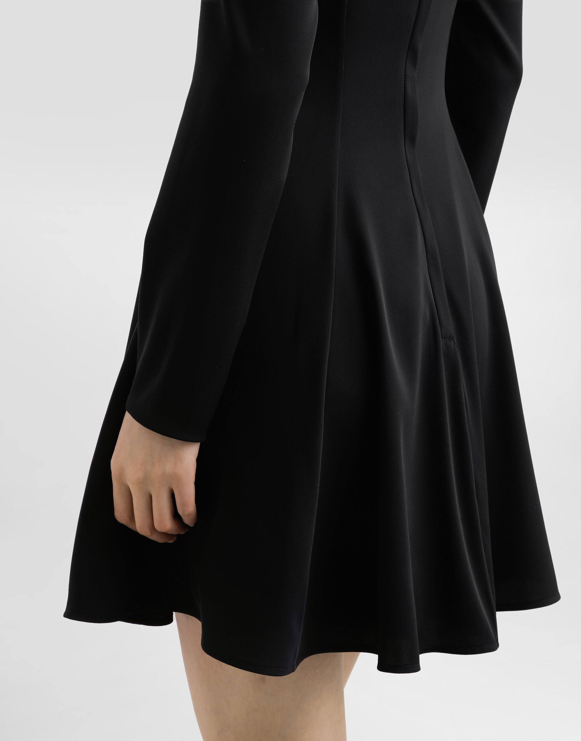 Godet line cady dress - 5