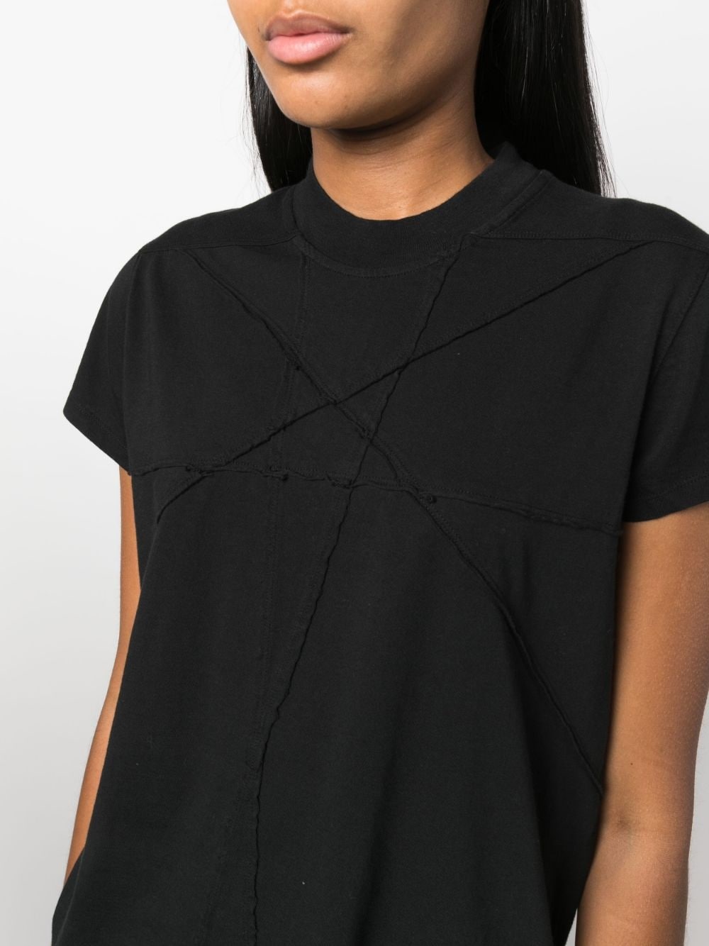 tonal-stitching cotton T-Shirt - 5