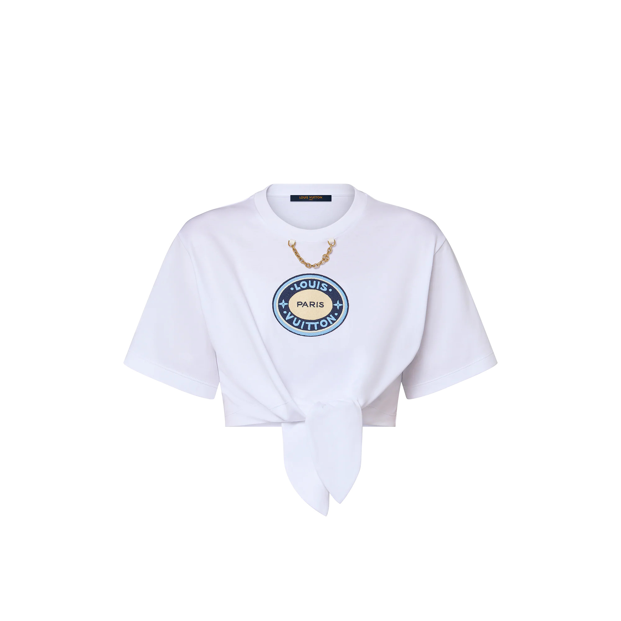 LV Patch Self-Tie T-Shirt - 1