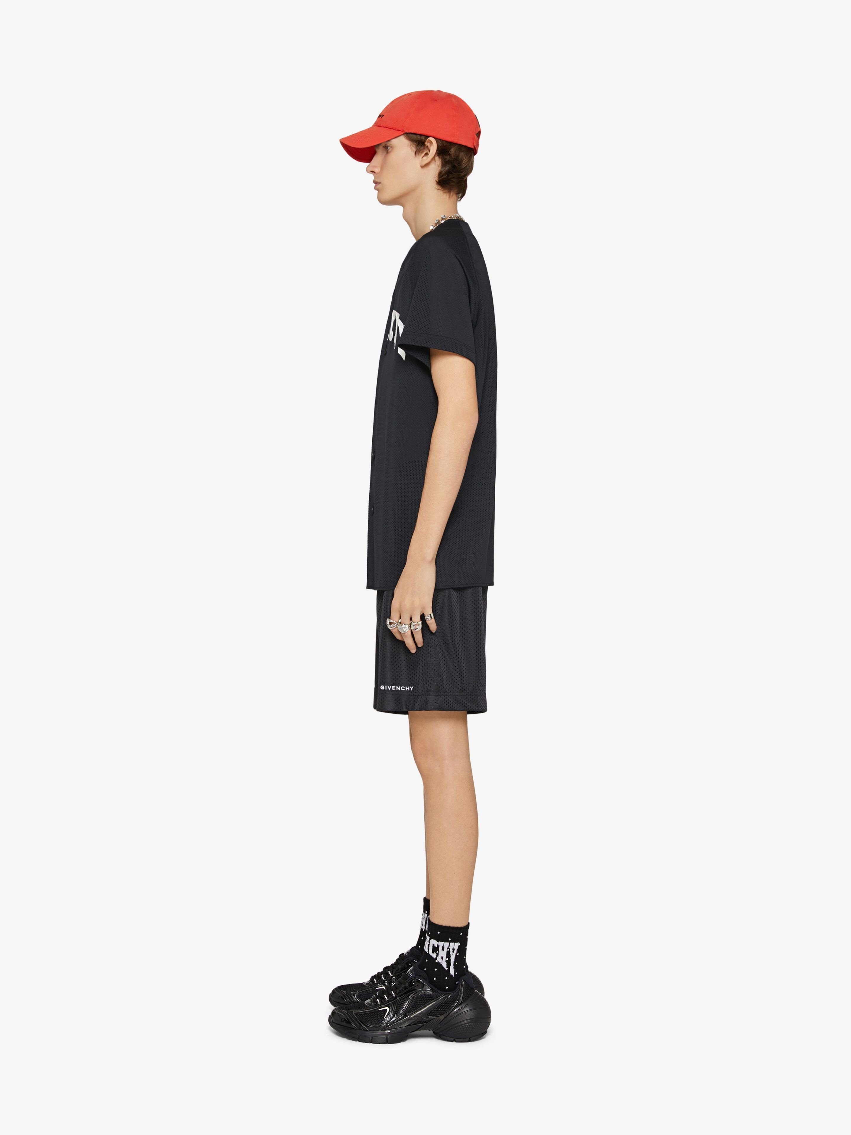 GIVENCHY COLLEGE BASEBALL SHIRT IN MESH - 3