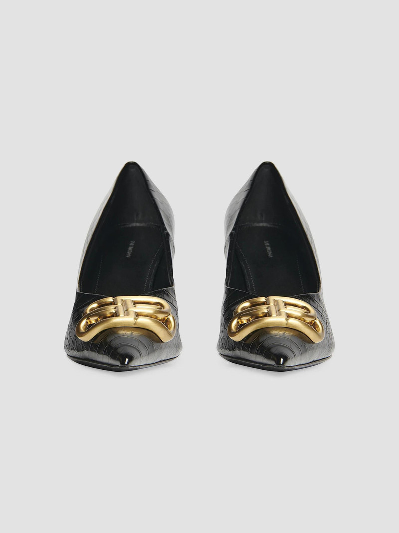 Women's Square Knife BB 80mm Pumps - Black 3