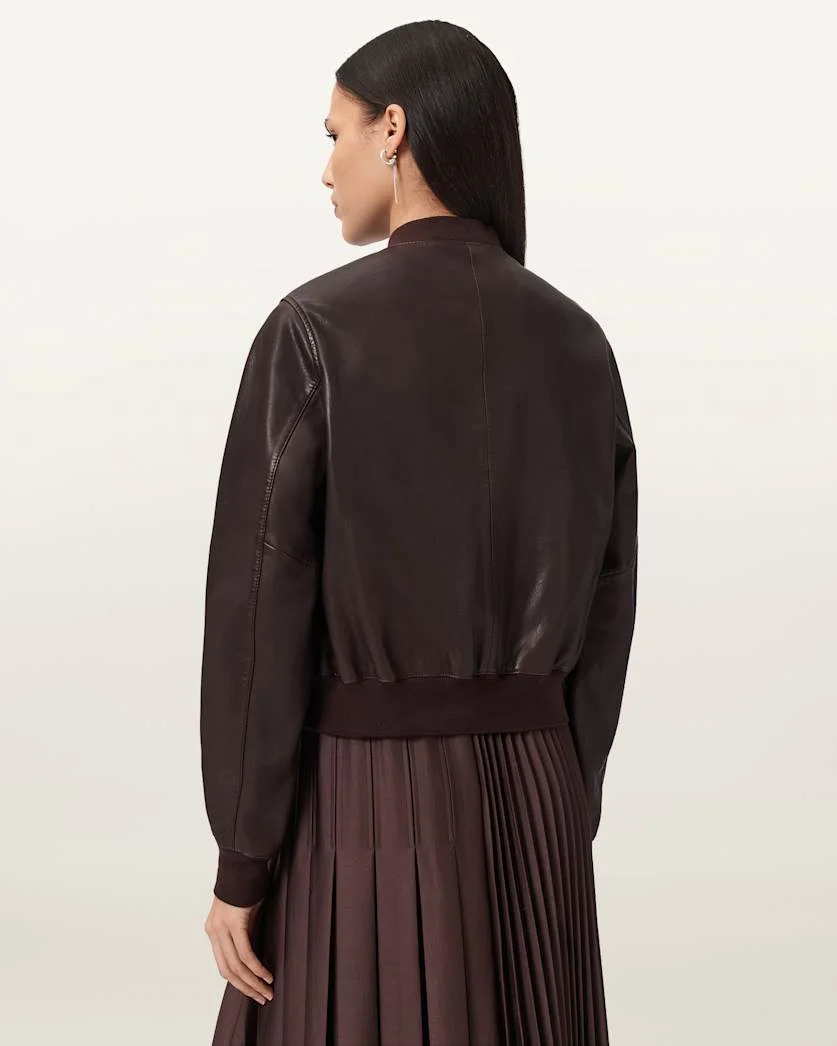 ORTEN LEATHER BOMBER JACKET - 1