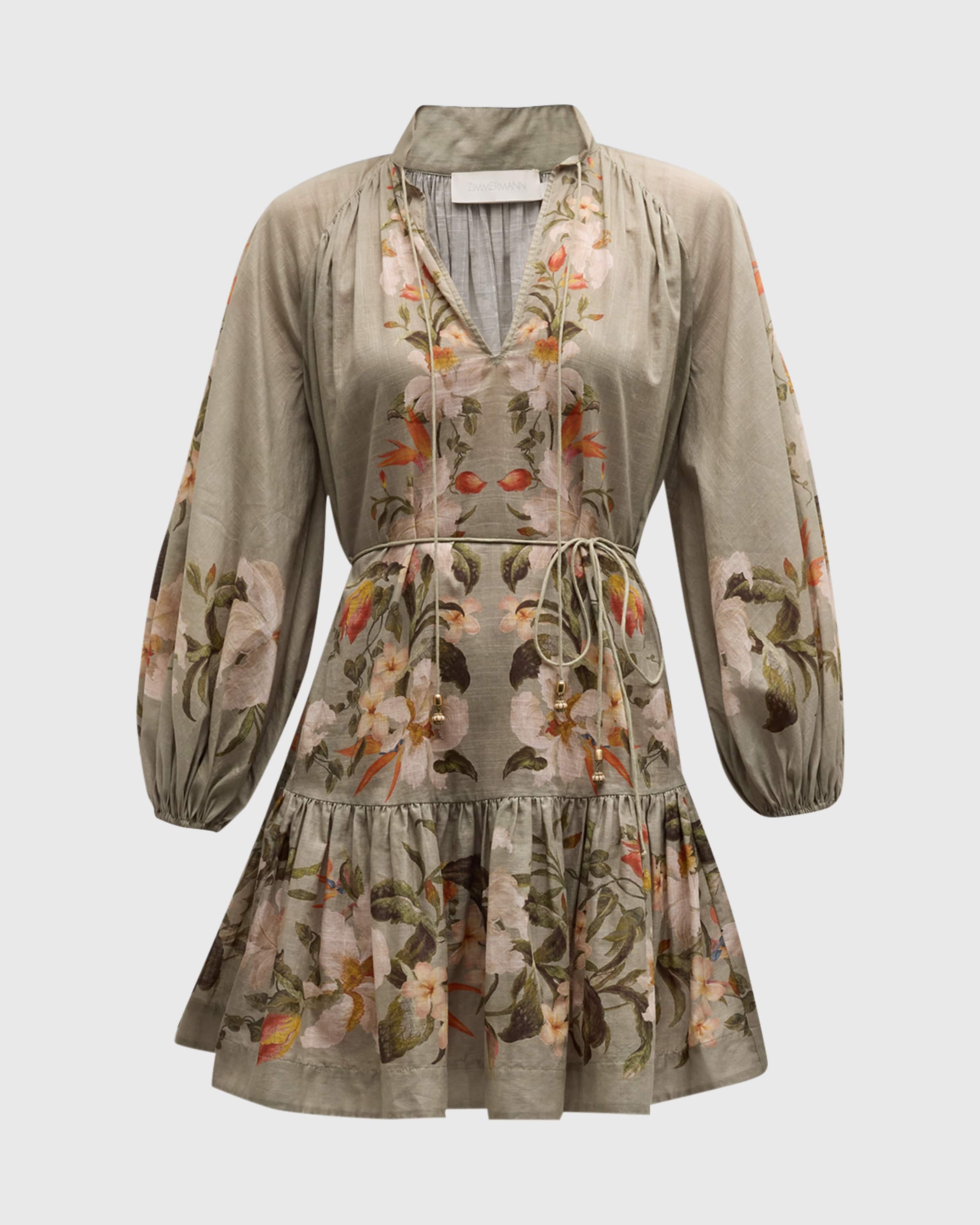 Lexi Floral Billow Mini Dress - 1