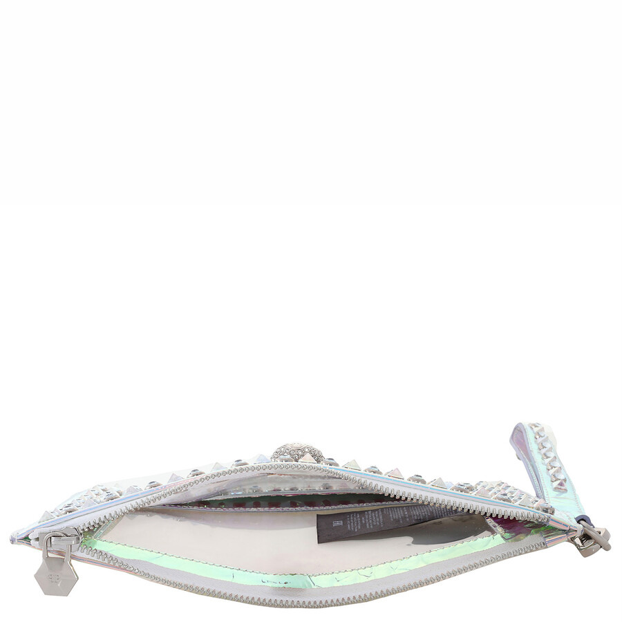 Philipp Plein Studded Transparent Clutch With Strap - 5