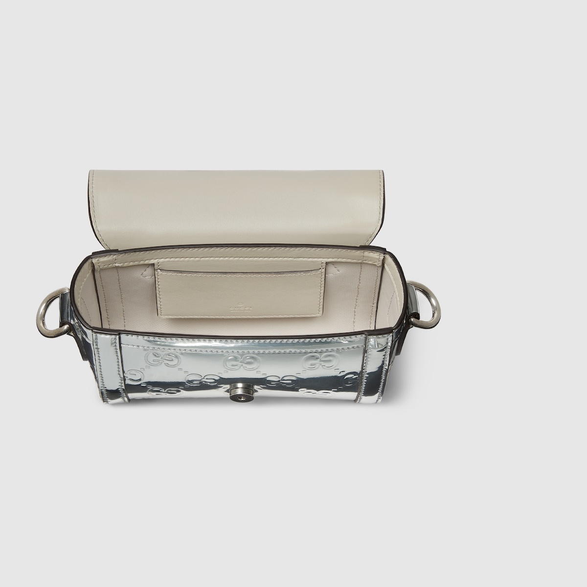 Mini embossed GG shoulder bag - 6