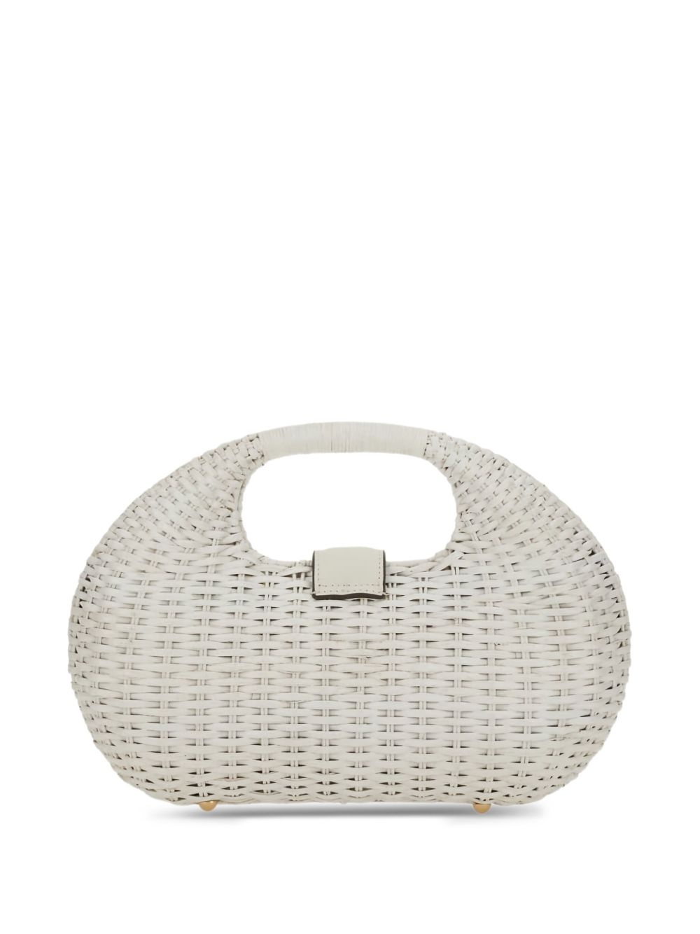 Lydia woven basket-style tote bag - 2