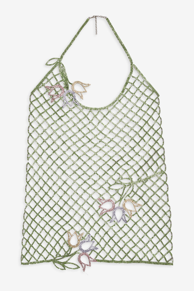 Tulip Grid Rhinestone Dress 1